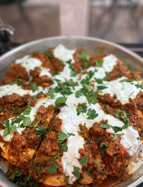 Türkisches Gericht frisch zubereitet